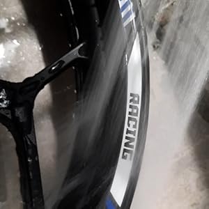 Amazon.com: MC MOTOPARTS Red Reflective Wheel Rim Stickers