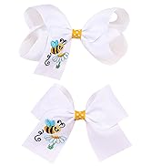 Bee Hair Clips Back to School Bows Hair Clip for Toddler Girls Cute Hair Bowknot Strong Hold Hair...