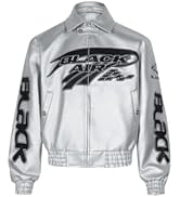 thesupermade Streetwear Black Air Street American PU Faux Leather