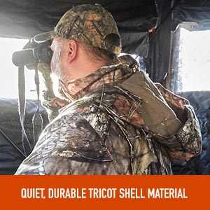 Men's Dry Waterproof Hunting Coveralls with Hood Material