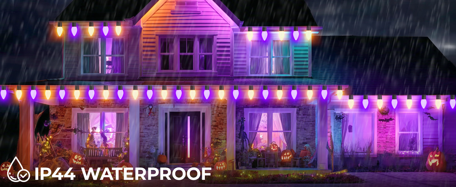 smart waterproof C9 LED String lights halloween decorations