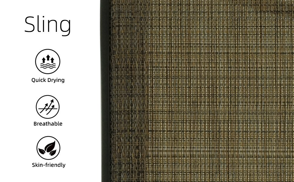 outdoor bar chairs sling fabric