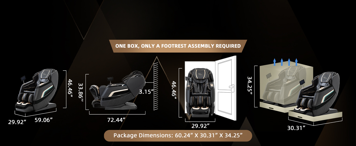 Alfine A66 4D Massage Chair Made in The U.S.A.