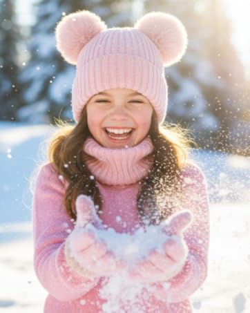 kids hat scarf gloves for girls