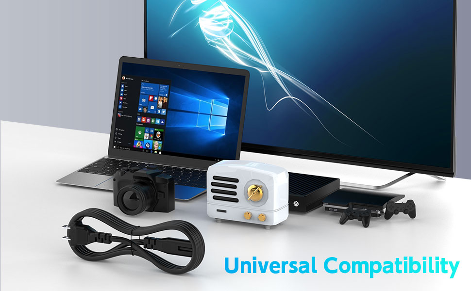 AC Power Cord for Sony ps3 Slim/ PS4 Slim/ PS5 Slim Xbox