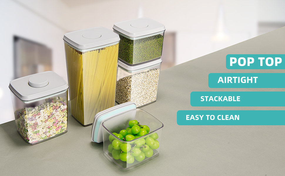 Vhorate Pop Up Food Storage Containers with Lids, Pop top