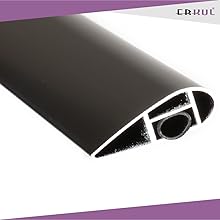 No wind noise roof rack cross bars