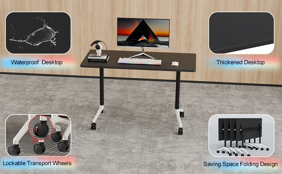 foldable conference room tables office meeting training seminar table classroom3