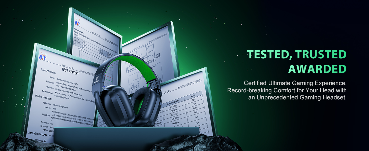 vakedy wireless gaming headset