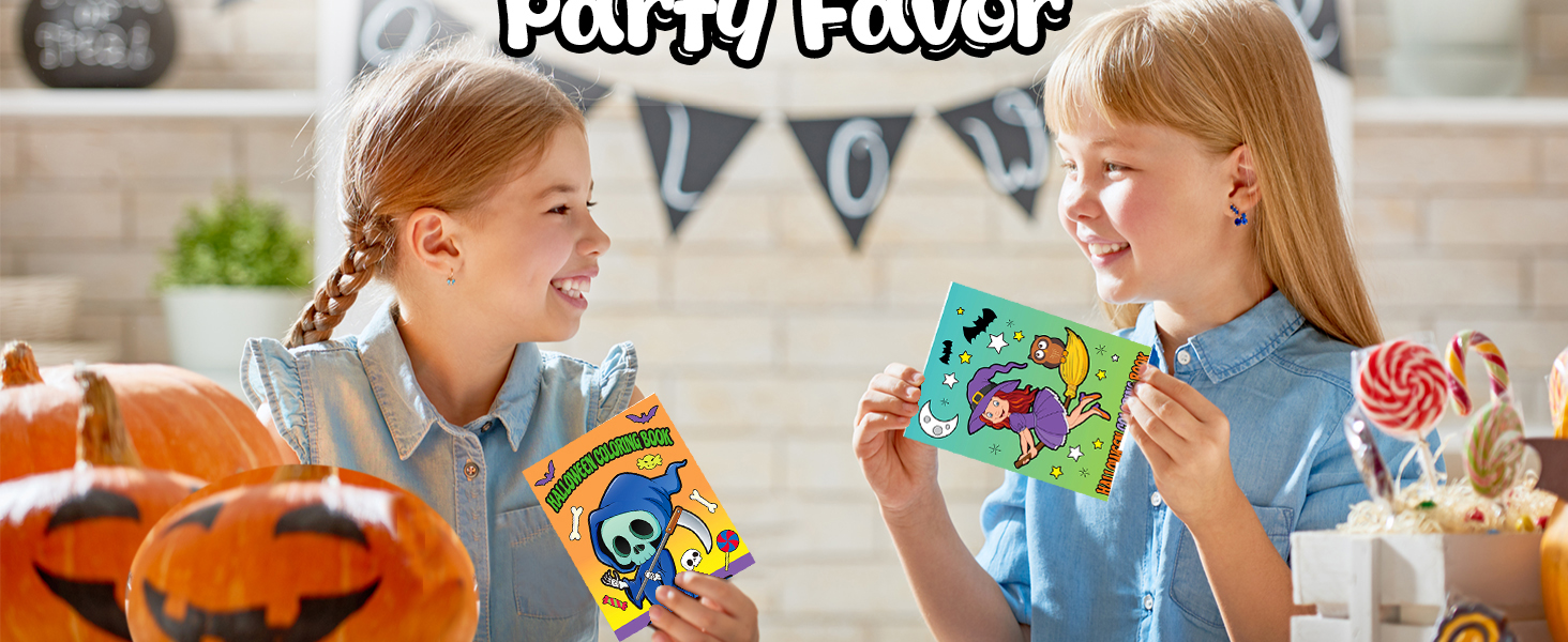 ArtCreativity Halloween Coloring Books for Kids, Pack of 36