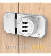 Mixizigoz Combination Cabinet Door Lock Latch, Keyless Drawer Lock, Cabinet Password Hasp Lock fo...