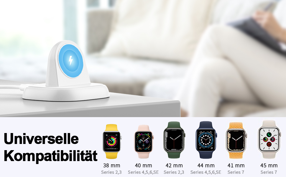 LVFAN Charger for Apple Watch, iWatch Charging Station with USBC