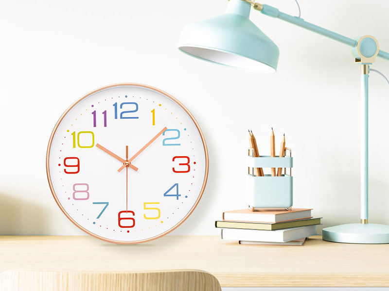 VINILITE Kids Wall Clock Childrens Clock Learning Clock for Kids