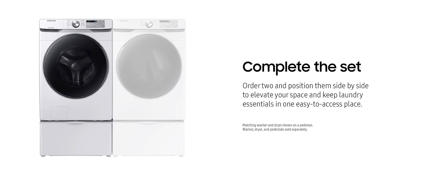 Samsung 27 inch Wide Front Load Pedestal For Washer Dryer White
