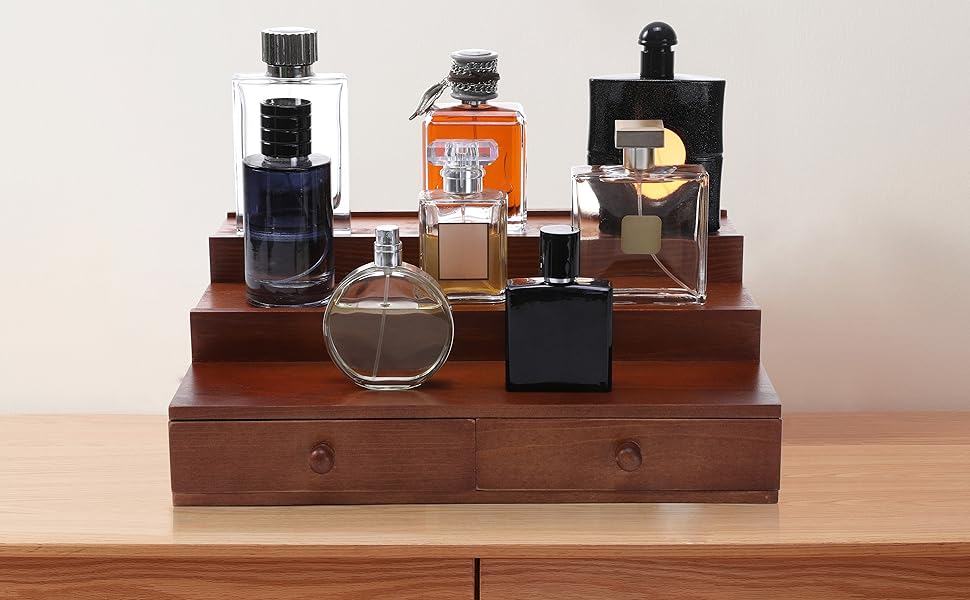 Boulphia Cologne Organizer for Men, Wooden Perfume