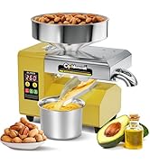 CGOLDENWALL Oil Press Machine, Automatic Oil Making, Electric Oil Extractor for Cold&Hot Pressing...
