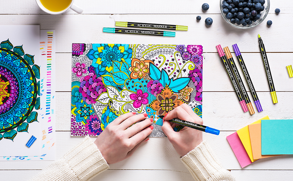 acrylic markers brush