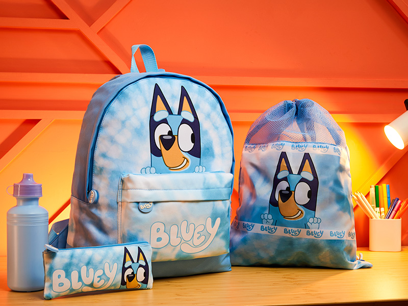 Bluey Sac a Dos Enfant avec Trousse Kawaii Sac à Lunch