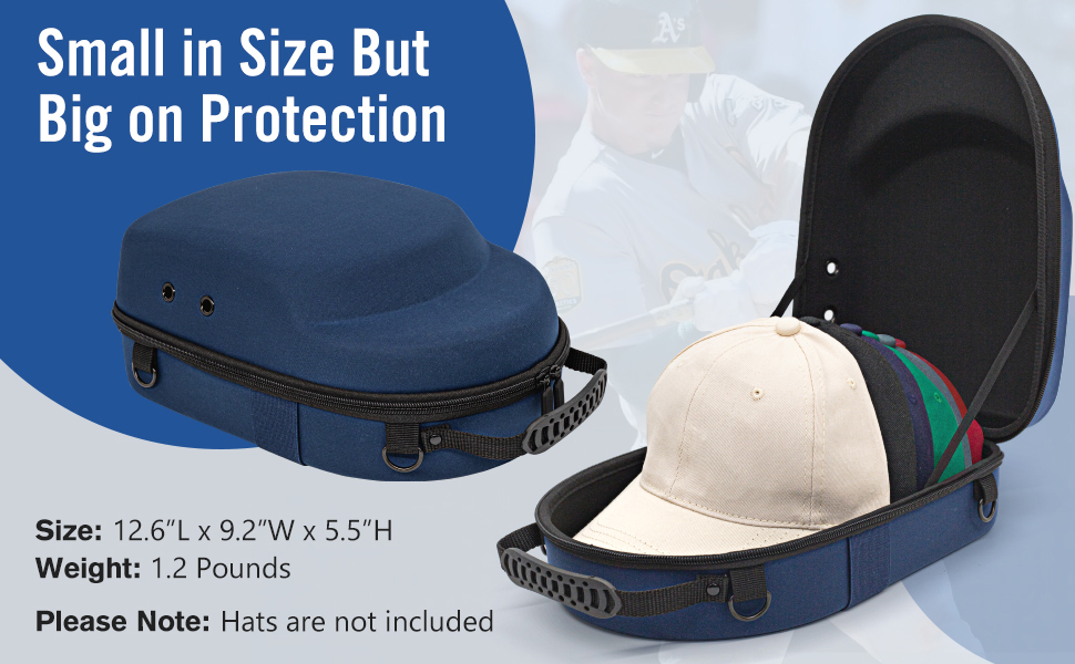 Livememory Travel Hat Case Hard Hat Case for Baseball