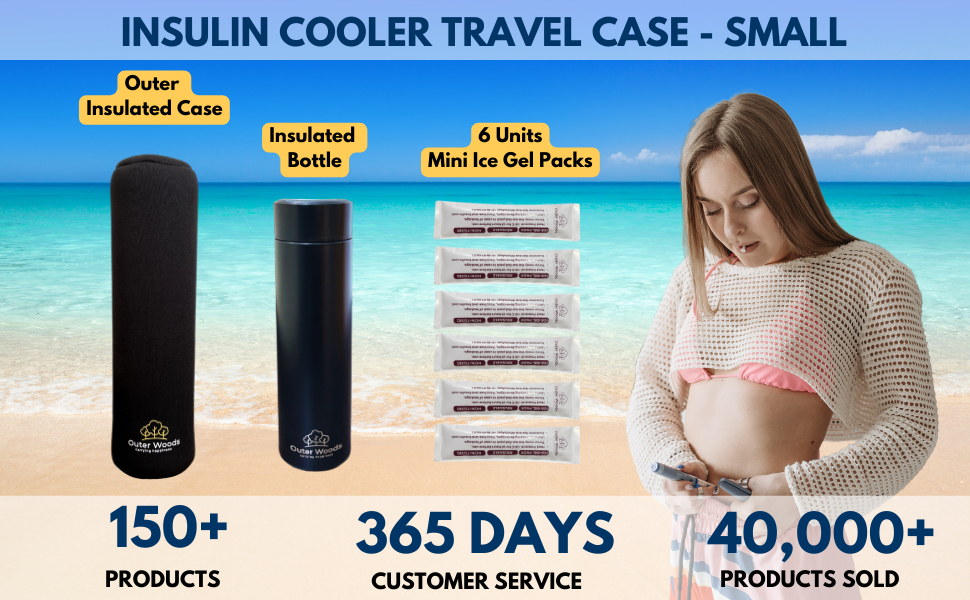 Outer Woods Insulin Cooler Travel Case - Small