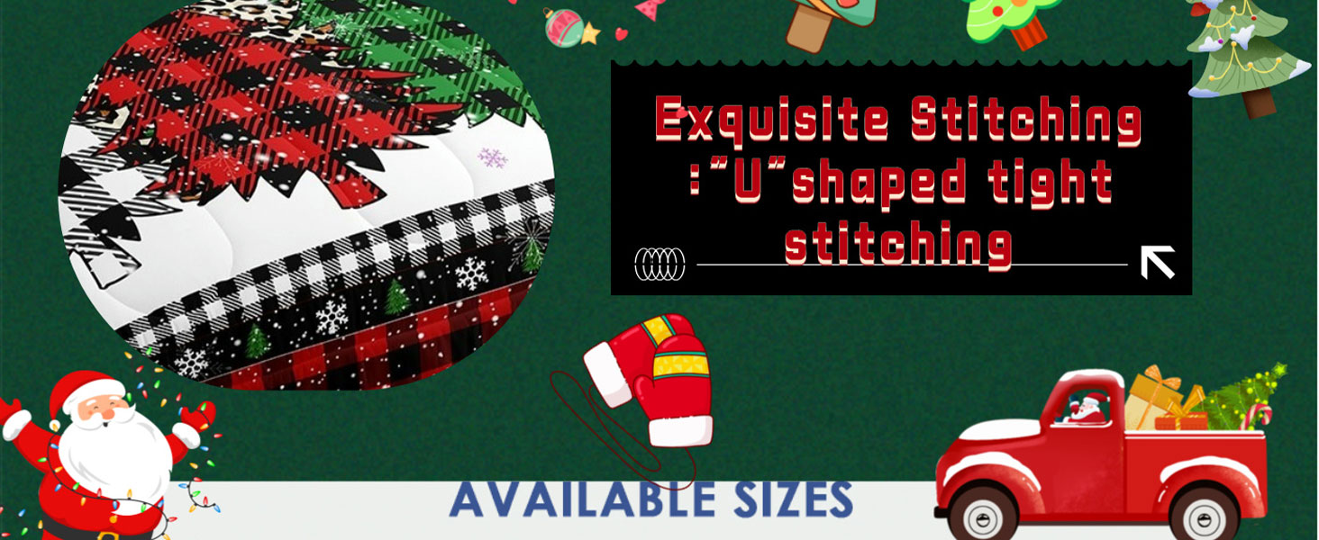 Christmas Snowflake Kids Comforter Set Twin Size,Plaids