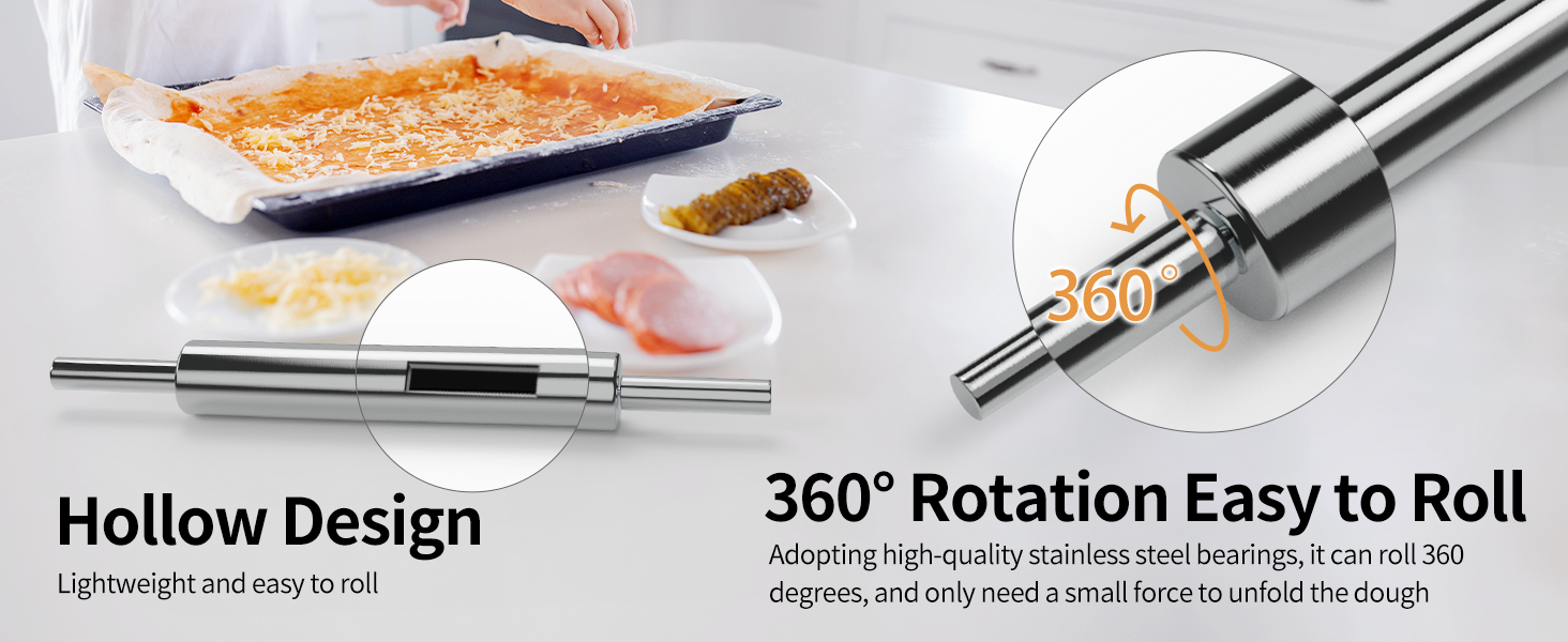 rolling pin,rolling pin for baking,rolling pin with thickness ring,rolling pin for dough