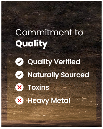 Safety First - Quality Verified Shilajit Capsules, Free from Toxins and naturally sourced.