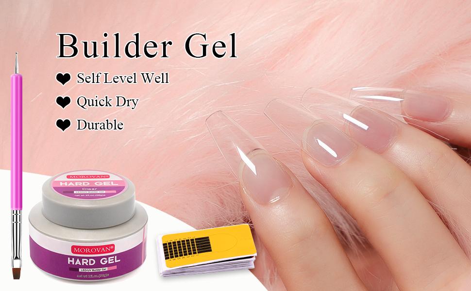 Morovan LED UV Gels Builder Gel Nail Extension Gel Nail Strengthen