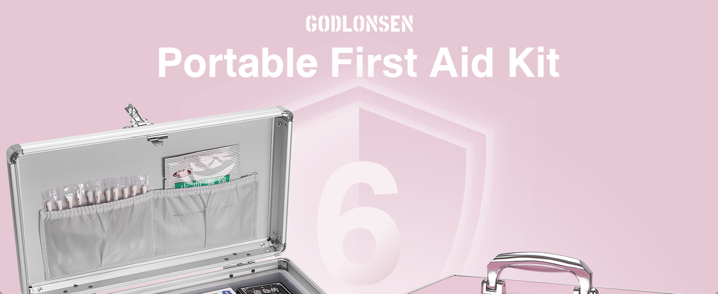 GODLONSEN Medication Lock Box 13.4 x 7.6 x 8.2 Inch Large