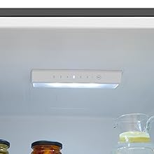 Frigider Amica, 197L, Clasa E, Inverter Compresor, LED Lighting, Alb, EVKSS 352 221 5 Control electronic