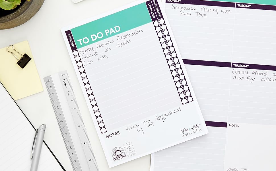 Monster Stationery Blocnotes A5 à faire/agenda de