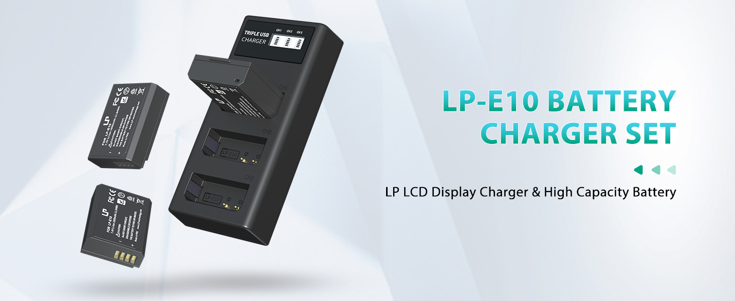 LP-E10 Battery and charger