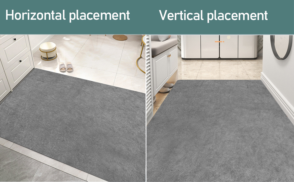 Jlyjlyfu Durable Indoor Door Mat, 2.6MM Super Thin Door Mat Indoor Washable Door Mats Non Slip