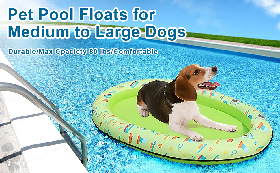 Dog Floats for Pool Inflatable Dog Pool Float Pet Raft