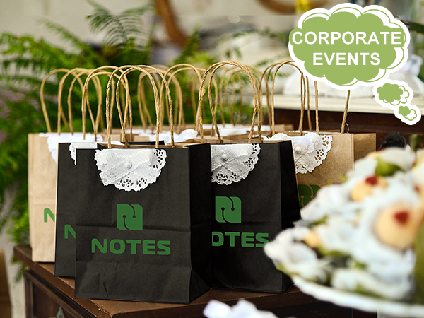 paper bags with handles black
