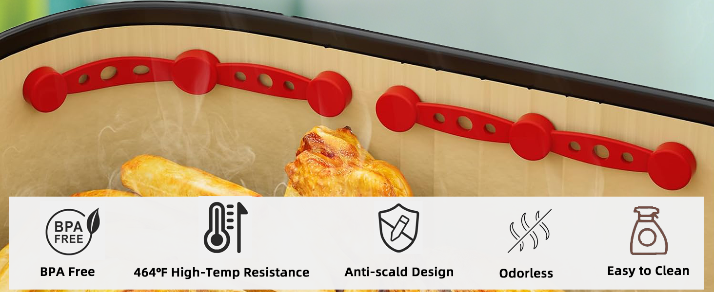 Air Fryer Magnet Silicone Buckle