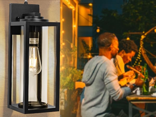 Amazon.com: Dusk to Dawn Outdoor Wall Light Fixtures - 2