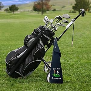 golf towel black