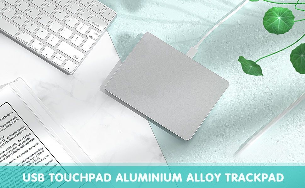 VssoPlor Trackpad, Wired Ultra Slim Portable Aluminum USB
