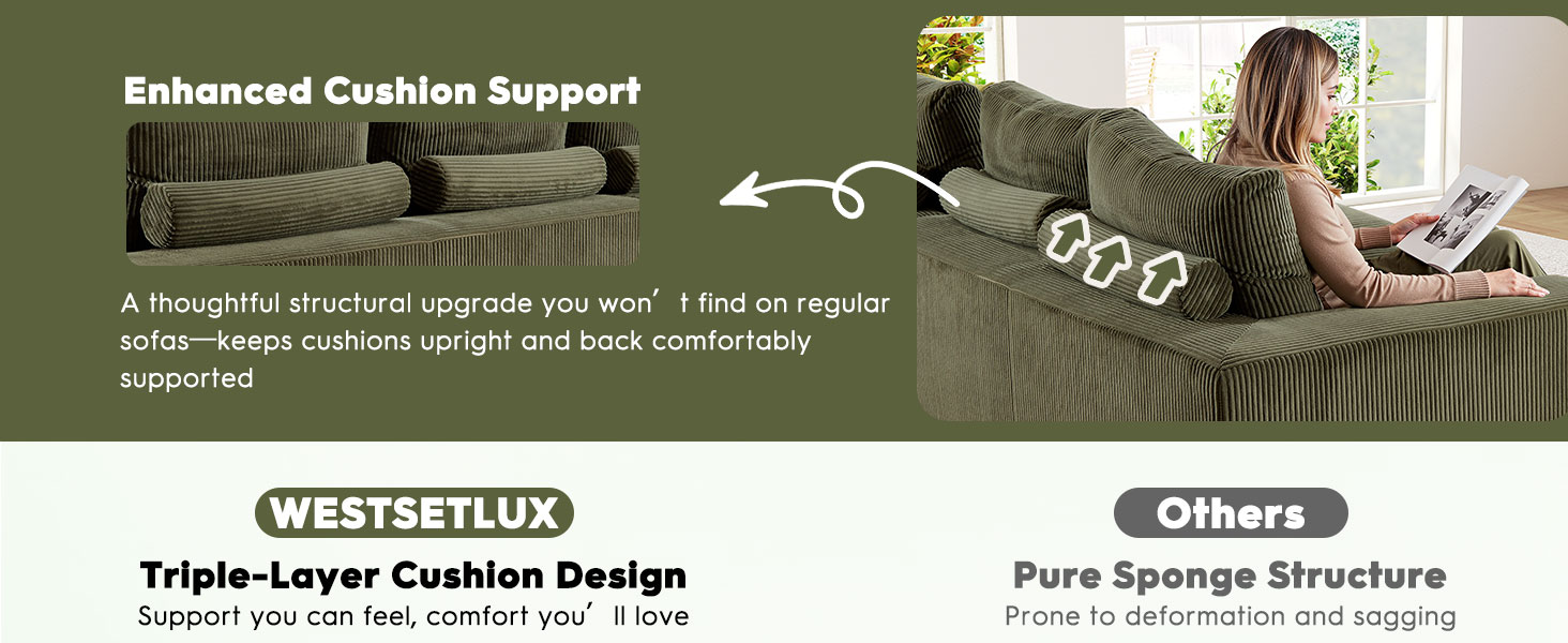 Corduroy Sectional Sofa