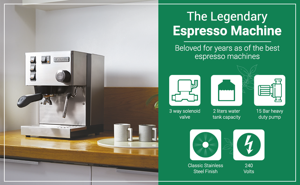 Buy Rancilio Silvia V6 Espresso Coffee maker and espresso machine 220