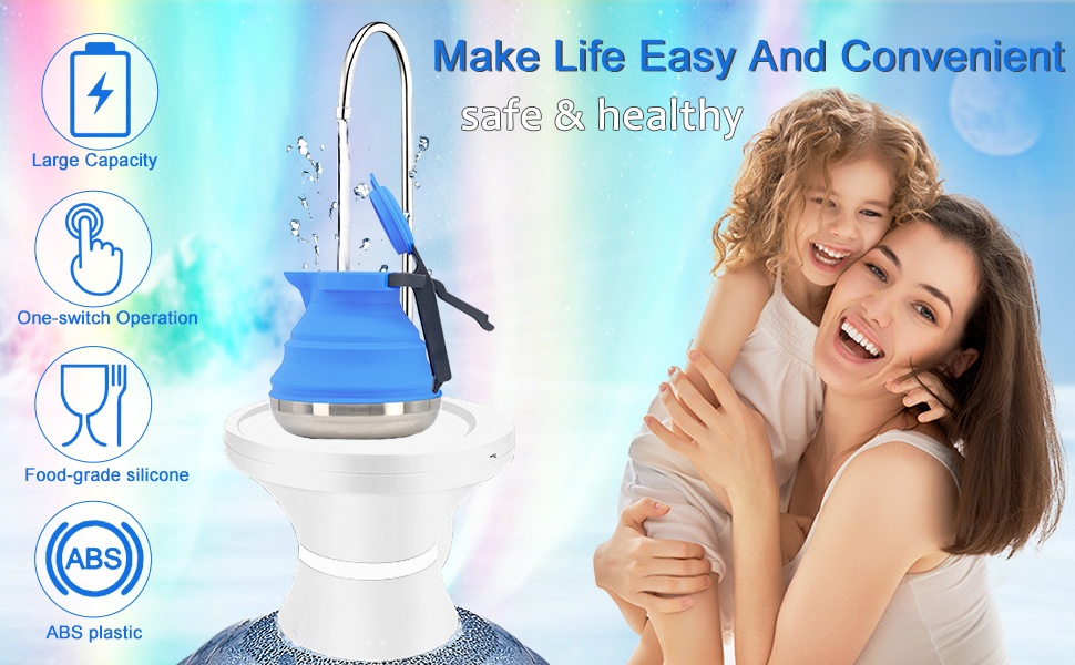 Water Bottle Dispenser Pump, Automatic Electric Drinking