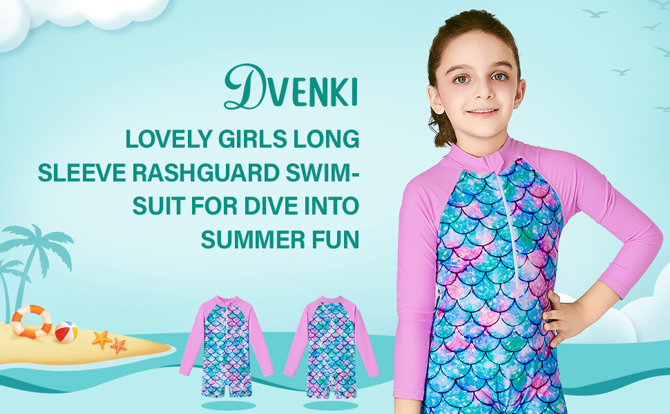 Age 2 3 4t 5t 6t 7t 7x 8t 9 11 year old yr años tween rashguard swimwear beach unicorn pool bathsuit