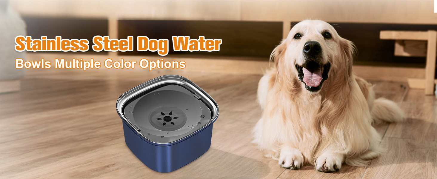no drip dog water bowl
