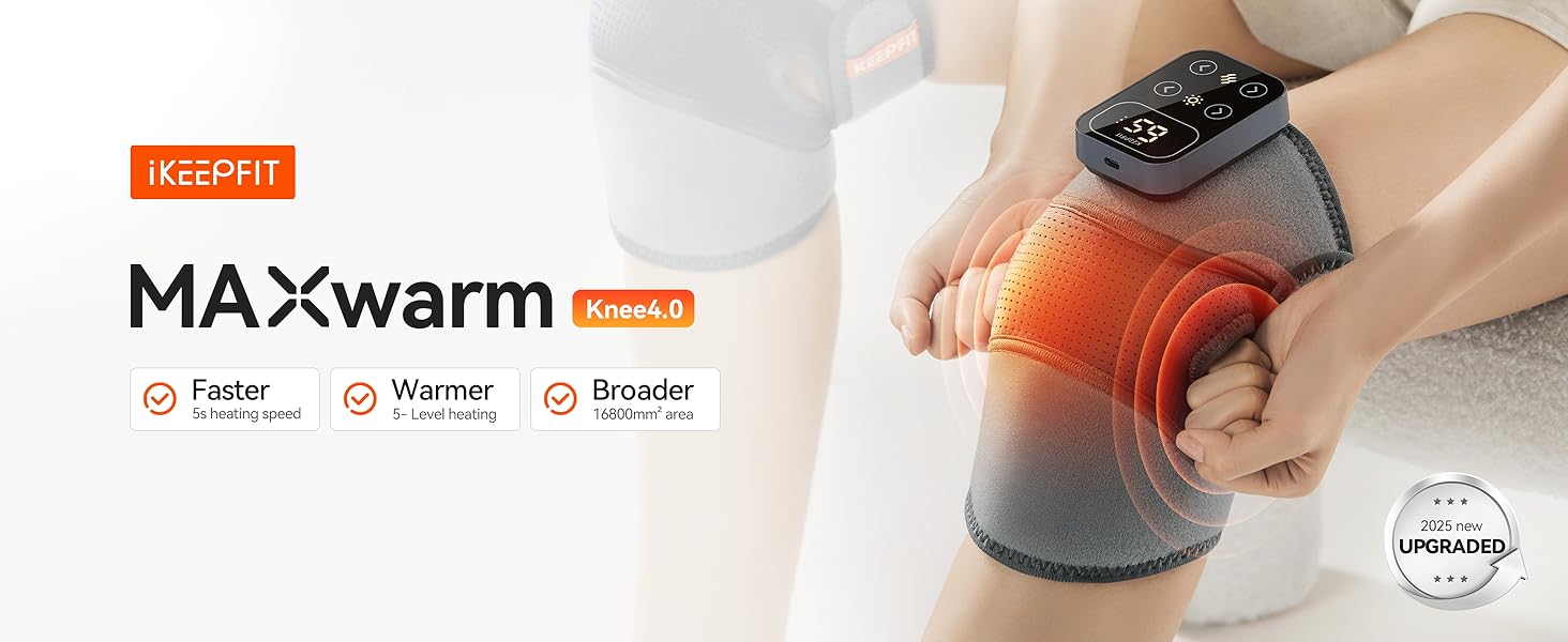 IKEEPFIT-Cordless-Knee-Massager-with-Heat-Vibration