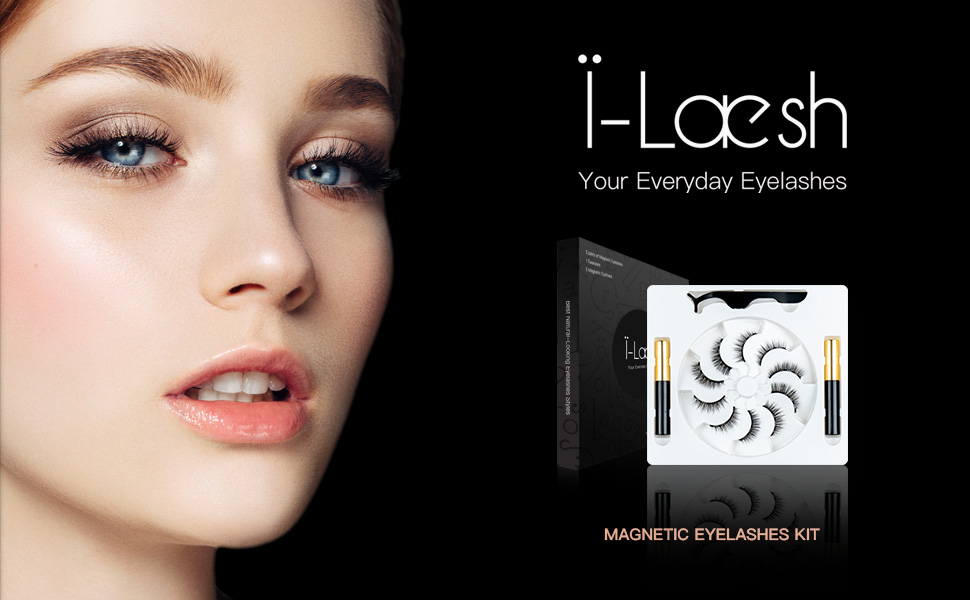i-laesh magnetic eyelashes with eyeliner kit