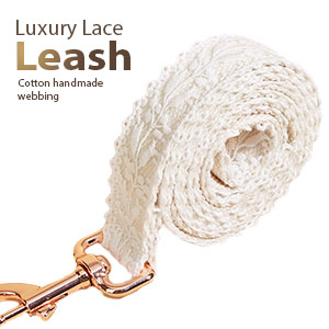 Lace Dog Collar and Leash Set
