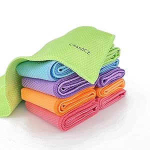 microfiber glass cleaning polishing cloth for stainless steel
