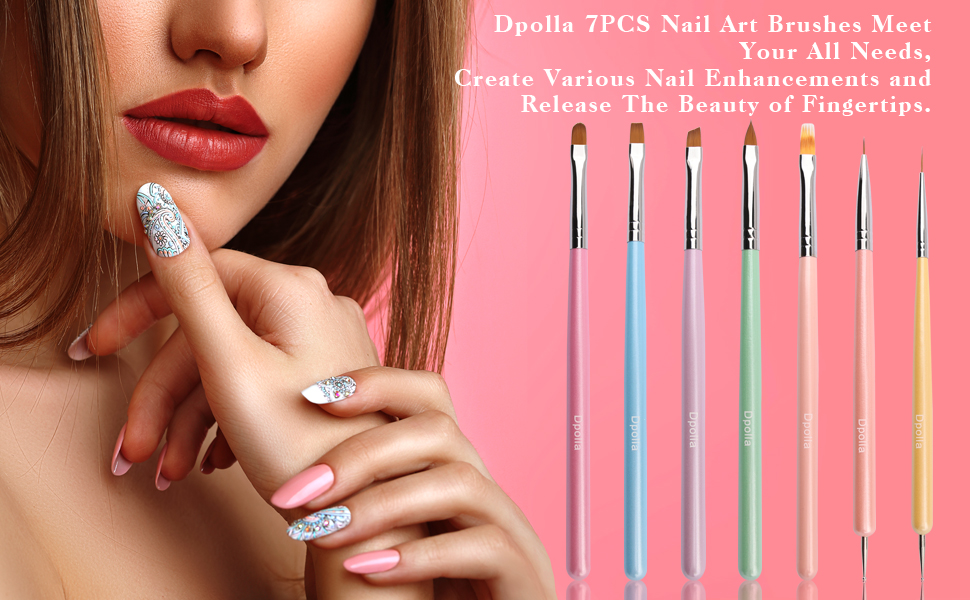 Nail art brushes nail brush nail art liner brush 3d nail art brush 