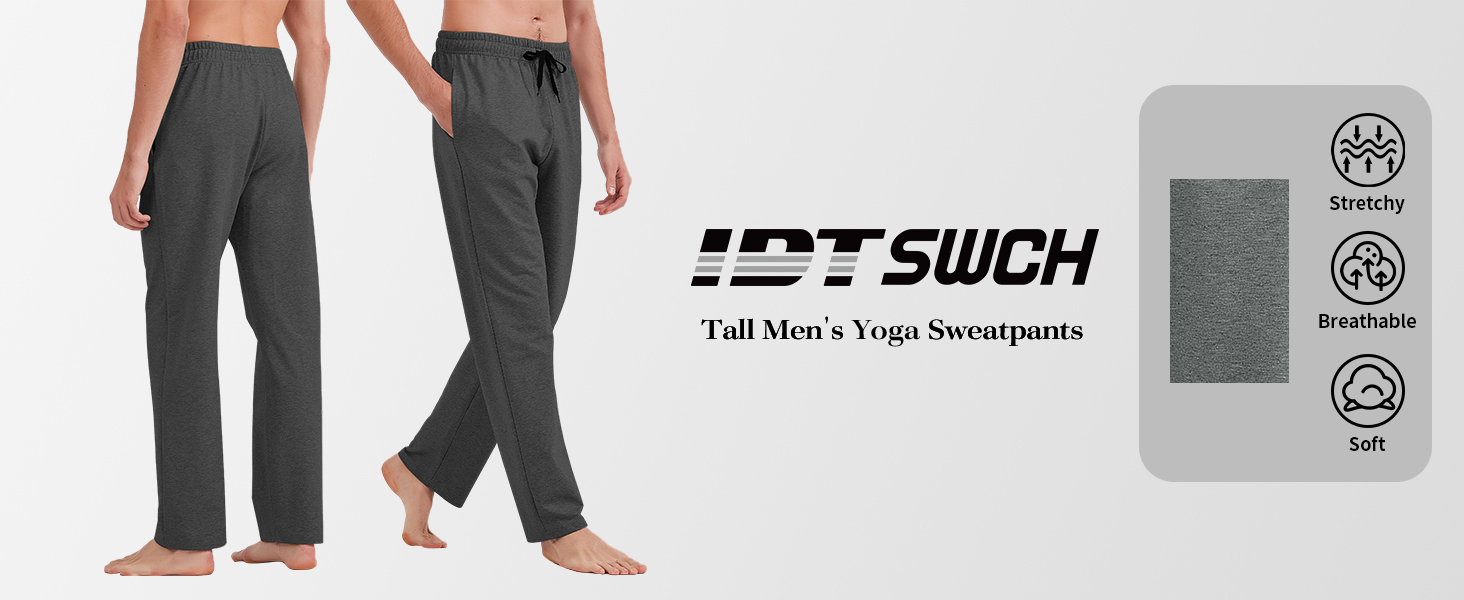 Men's Tall Yoga Sweatpants